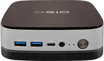 ПК Мини Osio BaseLine B51i-007 i3 1215U 1.2 8Gb SSD256Gb UHDG без ОС GbitEth WiFi BT 59.85W коричневый/серебристый RUS - фото 8