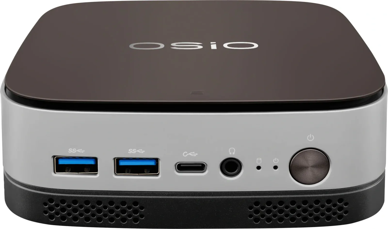 ПК Мини Osio BaseLine B51i-011 i3 1215U 1.2 16Gb SSD512Gb UHDG без ОС GbitEth WiFi BT 59.85W коричневый/серебристый RUS - фото 5