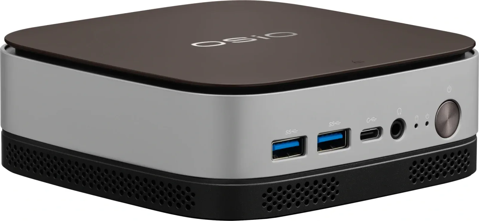 ПК Мини Osio BaseLine B51i-017 i5 1235U 1.3 16Gb SSD512Gb Iris Xe Windows 11 Pro 64 GbitEth WiFi BT 59.85W коричневый/серебристый RUS - фото 1