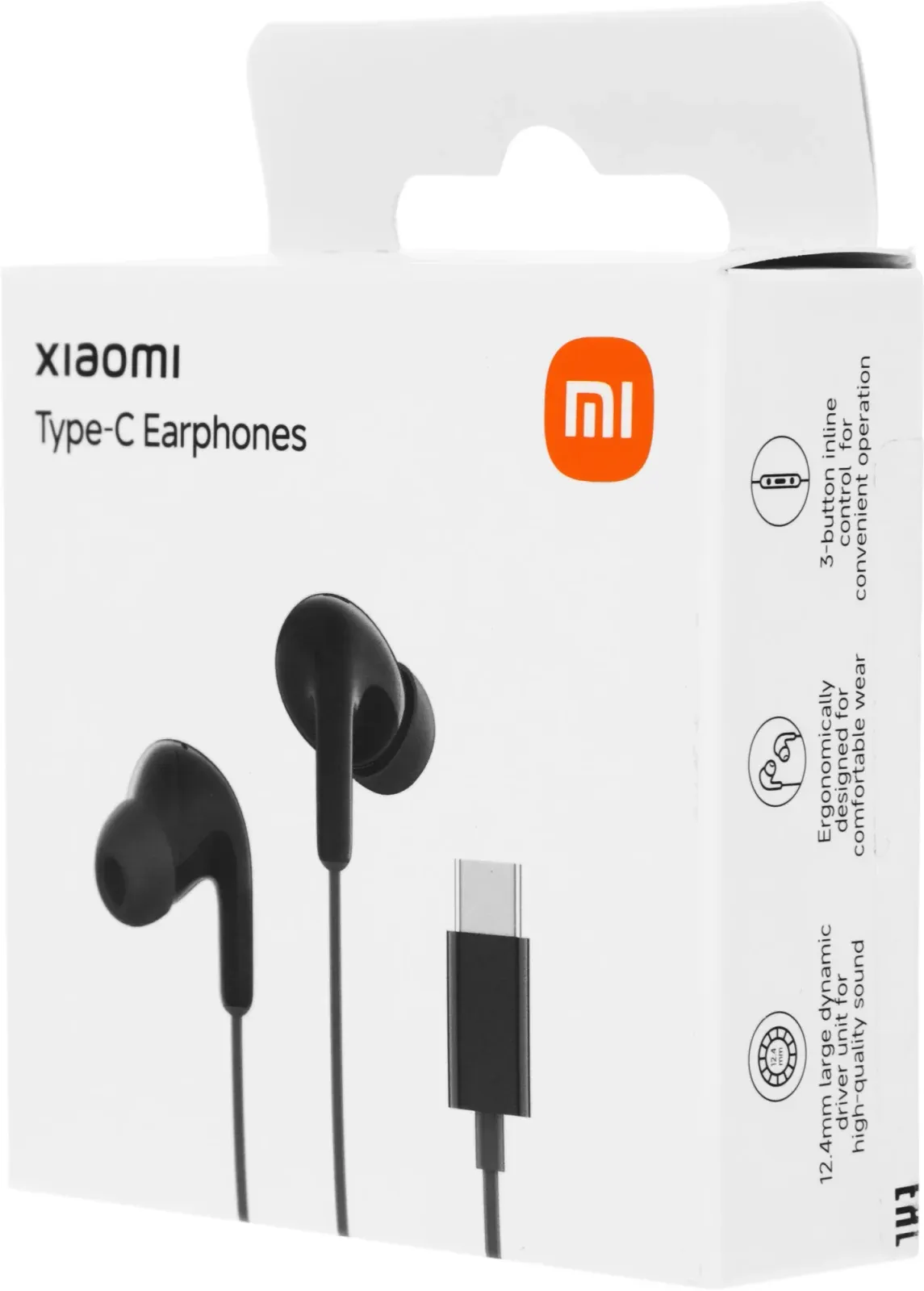 Гарнитура внутриканальные Xiaomi Type-C Earphones 1.25м черный проводные крепление за ухом BHR8930GL - фото 5