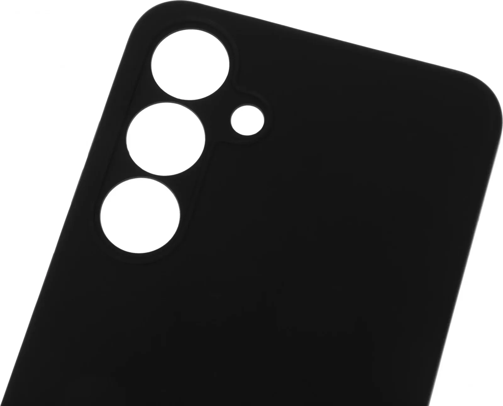 Чехол клип-кейс BoraSCO для Samsung Galaxy S25+ Silicone Case черный 74434 - фото 3