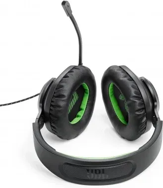 Гарнитура накладные JBL Quantum 100 1.2м черный/зеленый проводные оголовье JBLQ100XBLKGRN - фото 8