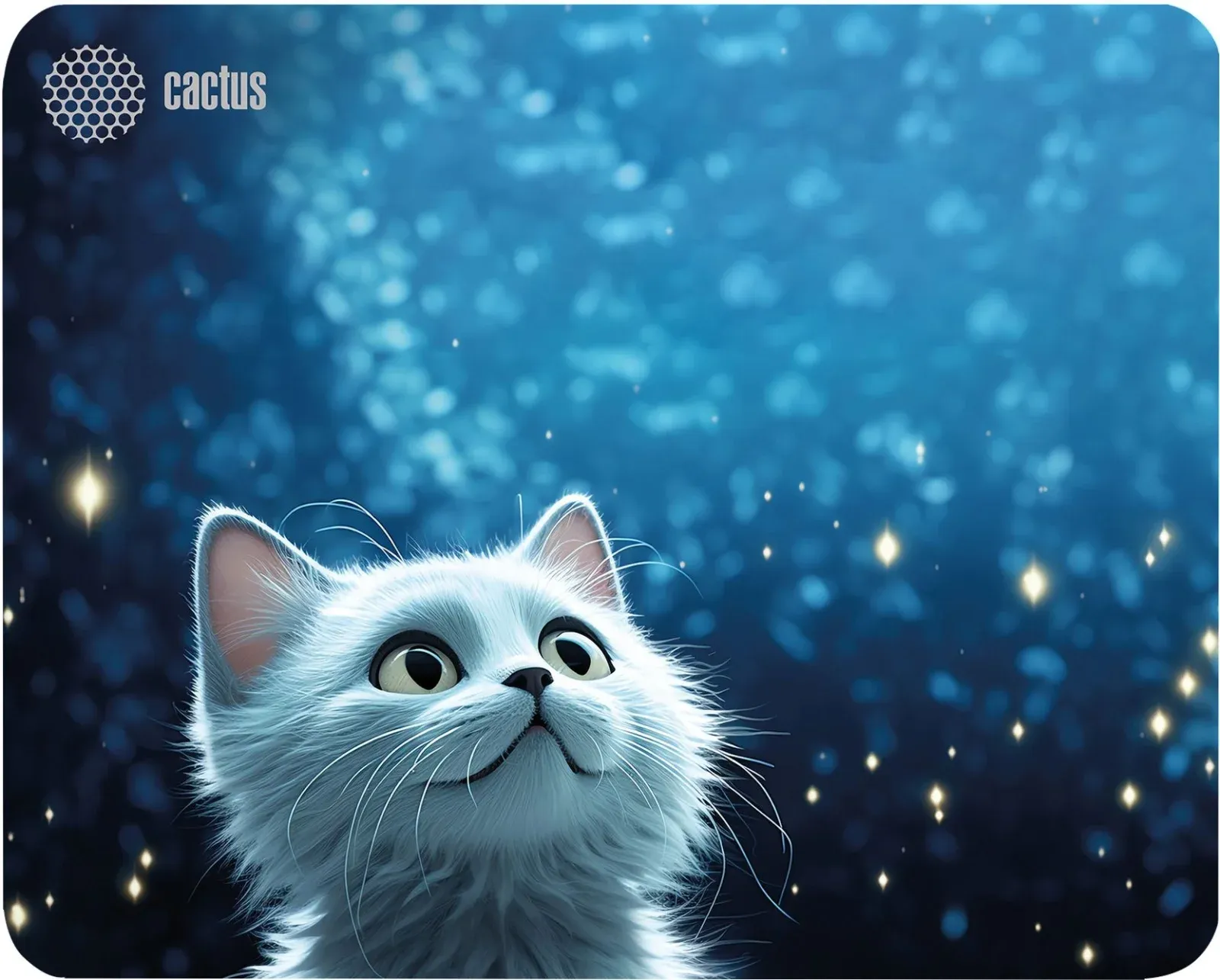 Коврик для мыши CACTUS WHITE CAT - фото 1