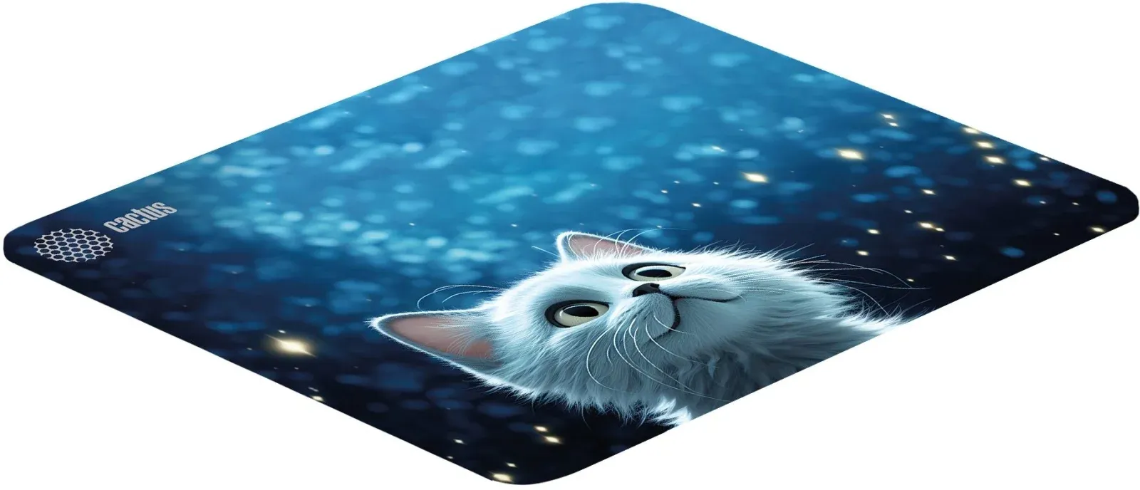 Коврик для мыши Cactus White Cat 300x250x3мм CS-MPC-D11M - фото 2