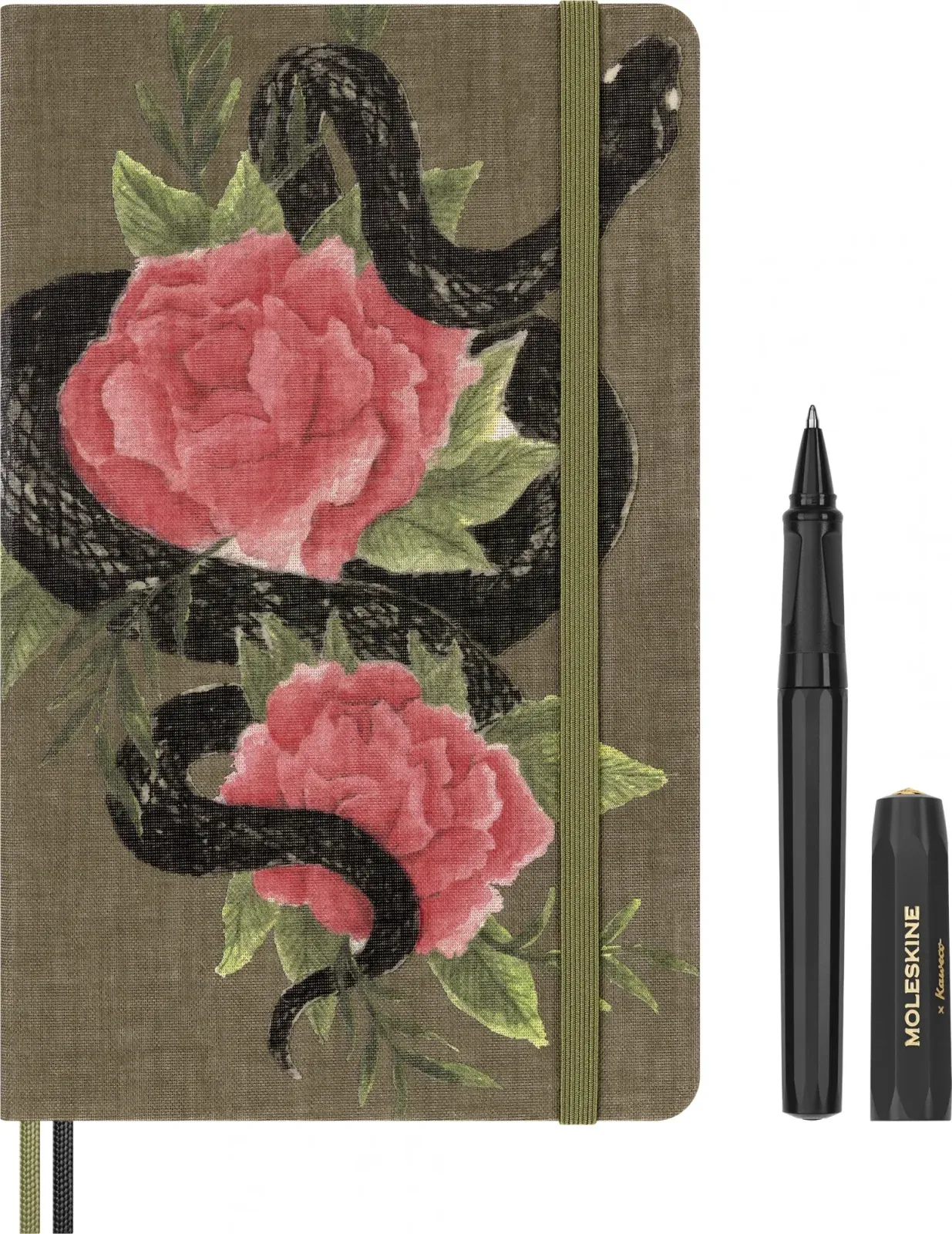 Набор Moleskine Limited Edition Year of the snake Roses блокнот/ручка/под.коробка руч.:перьевая - фото 3
