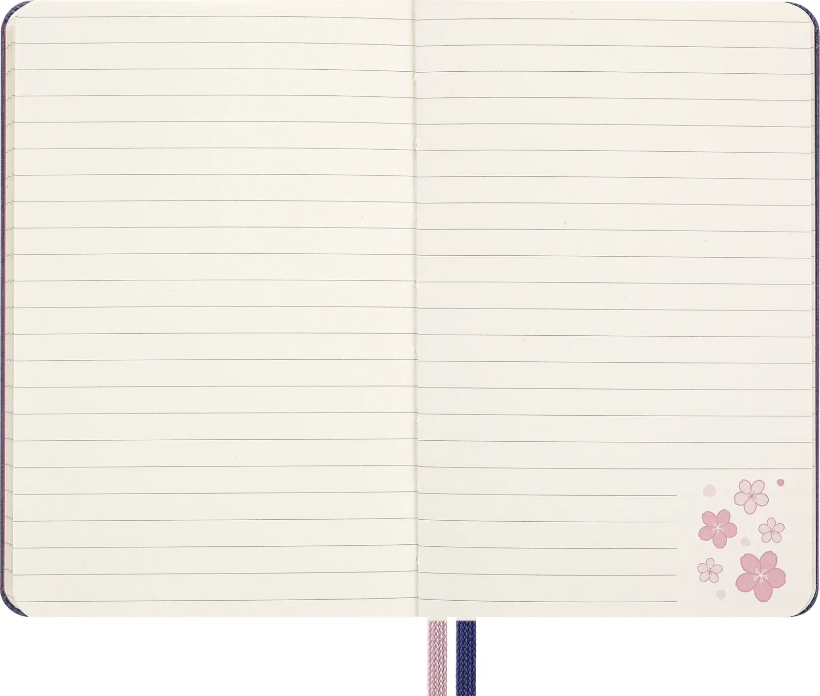 Блокнот Moleskine LIMITED EDITION SAKURA LESU08MM710 Pocket 90x140мм обложка текстиль 160стр. линейка синий 2025 - фото 4