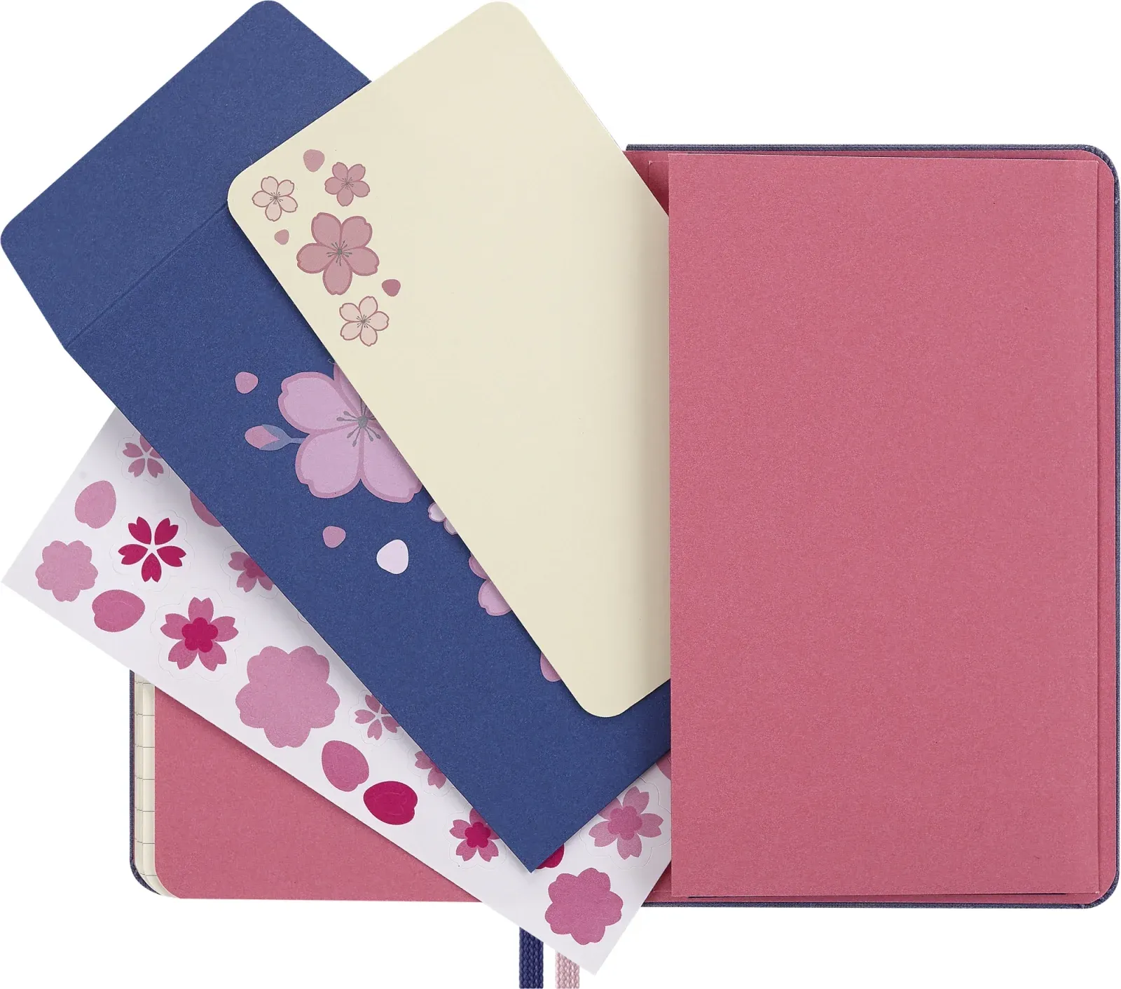 Блокнот Moleskine LIMITED EDITION SAKURA LESU08MM710 Pocket 90x140мм обложка текстиль 160стр. линейка синий 2025 - фото 6