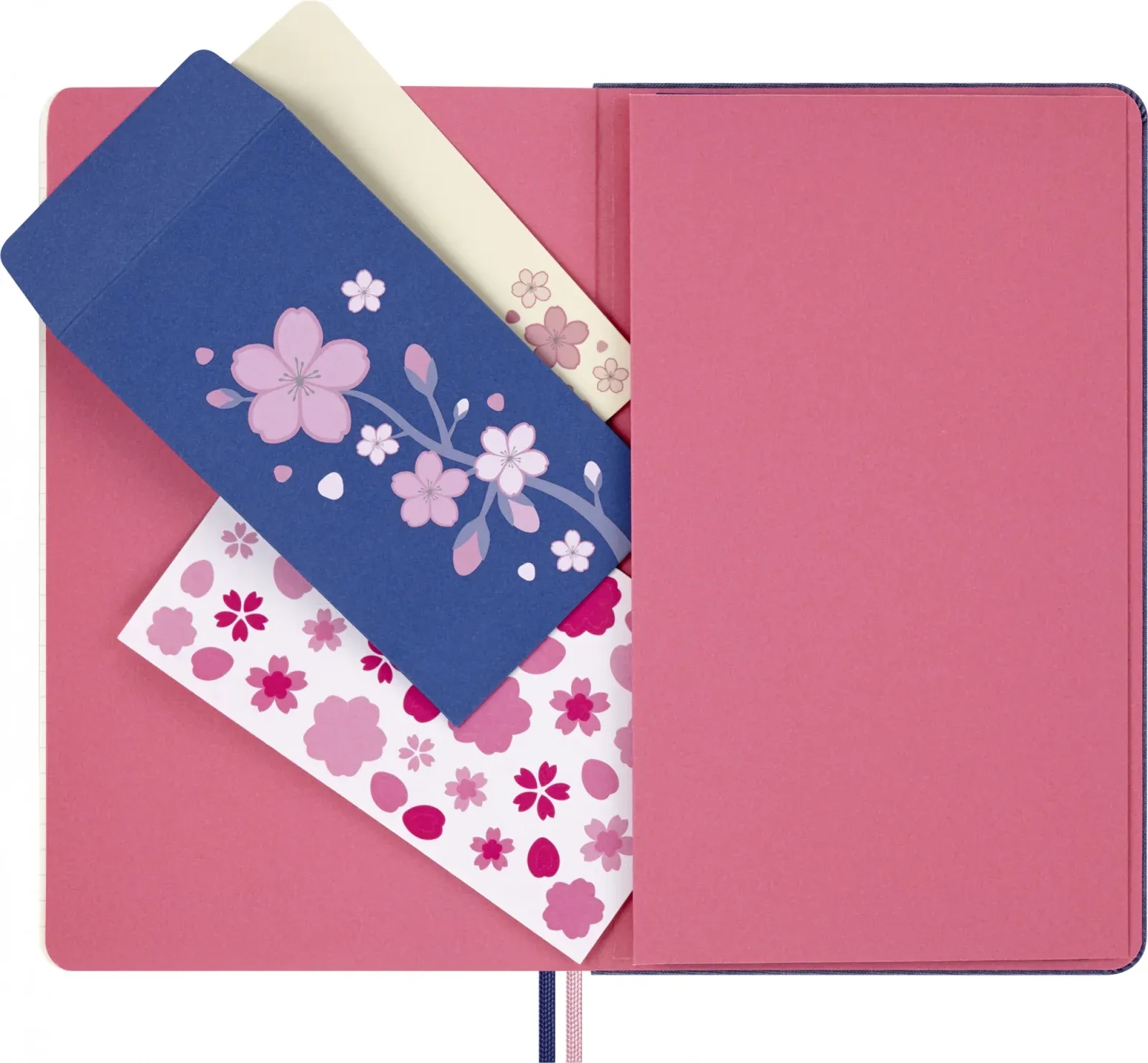 Блокнот Moleskine LIMITED EDITION SAKURA LESU08QP062BOX 130х210мм обложка текстиль 176стр. нелинованный подар.кор. синий 2025 - фото 8