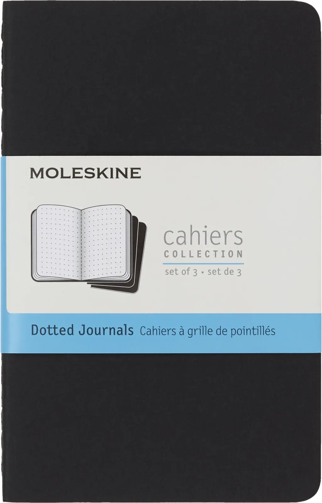 Блокнот Moleskine CAHIER JOURNAL QP314 Pocket 90x140мм обложка картон 64стр. пунктир черный 3шт