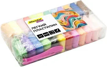 Пластилин легкий Silwerhof Create LC24OP-360st 24цв. 15гр. стек 3шт пакет - фото 7