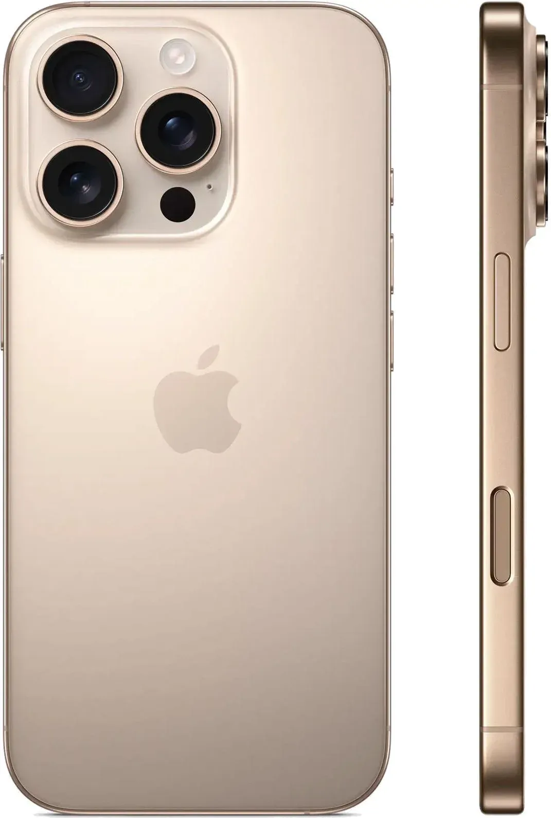 Смартфон Apple A3294 iPhone 16 Pro 128Gb бежевый титан моноблок 3G 4G 2Sim 6.3 1206x2622 iOS 18 48Mpix 802.11 a/b/g/n/ac/ax/be NFC GPS Protect - фото 2