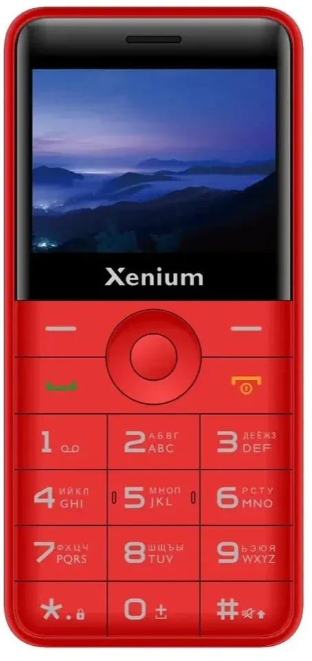 Мобильный телефон Xenium X700 красный моноблок 2Sim 2.31 240x320 Nucleus 0.3Mpix GSM900/1800 MP3 FM microSD max32Gb