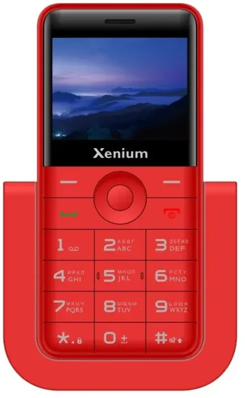 Мобильный телефон Xenium X700 красный моноблок 2Sim 2.31 240x320 Nucleus 0.3Mpix GSM900/1800 MP3 FM microSD max32Gb - фото 3