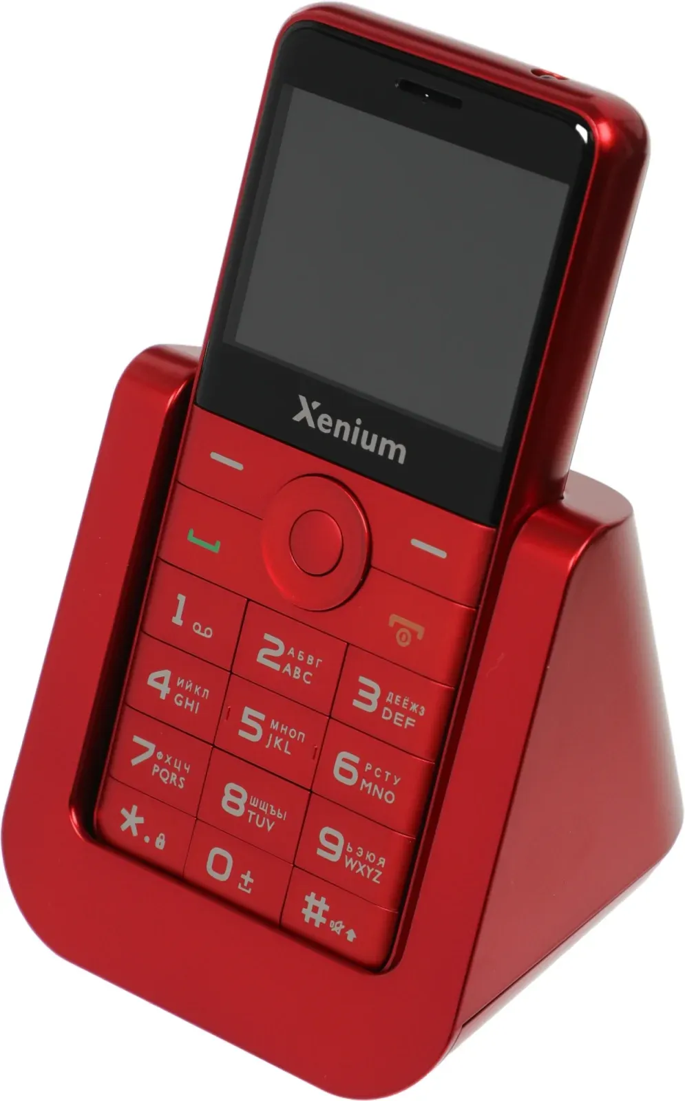 Мобильный телефон Xenium X700 красный моноблок 2Sim 2.31 240x320 Nucleus 0.3Mpix GSM900/1800 MP3 FM microSD max32Gb - фото 4