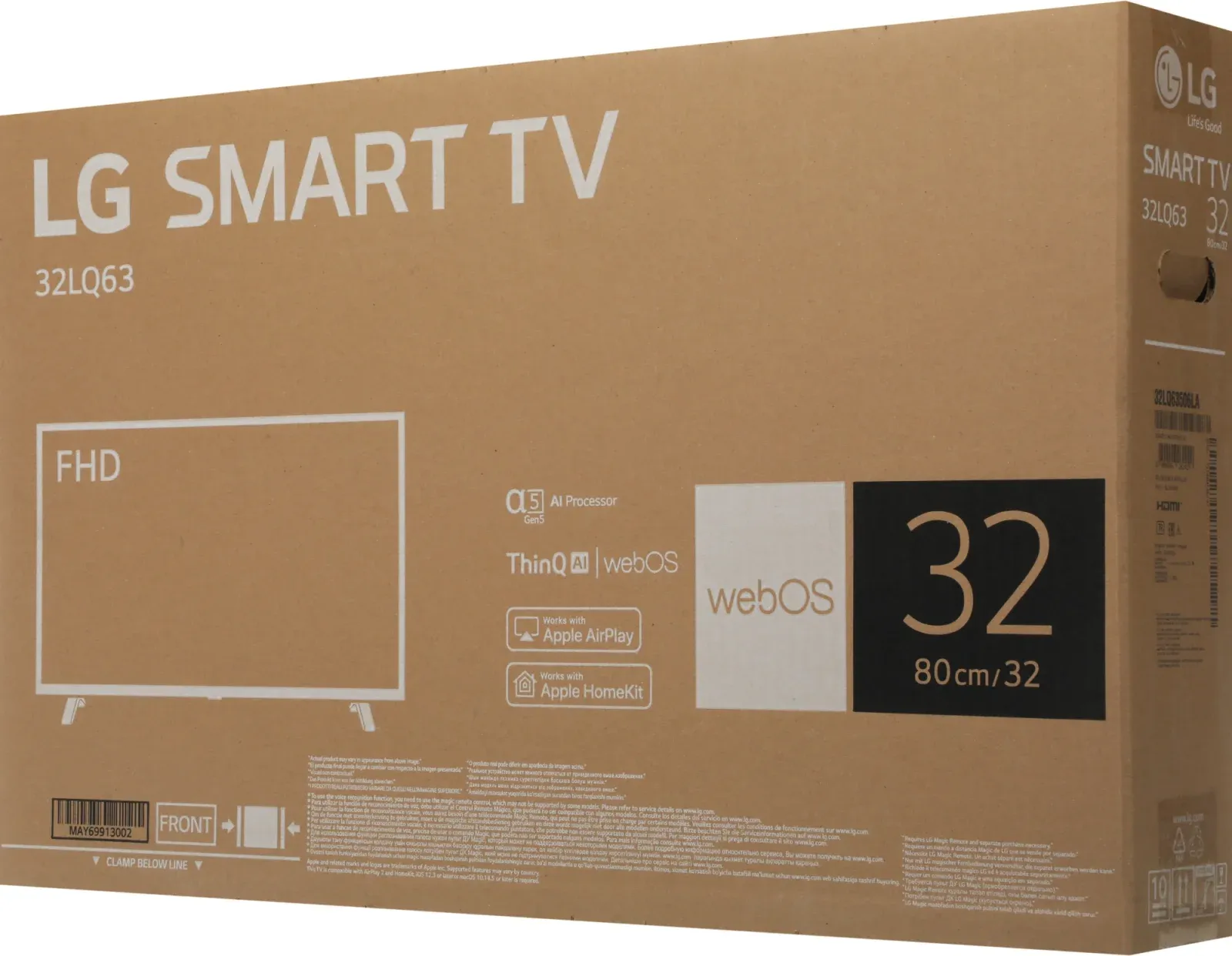 Телевизор LED LG 32 32LQ63506LA.ARUG черный FULL HD 60Hz DVB-T DVB-T2 DVB-C DVB-S DVB-S2 USB WiFi Smart TV - фото 7