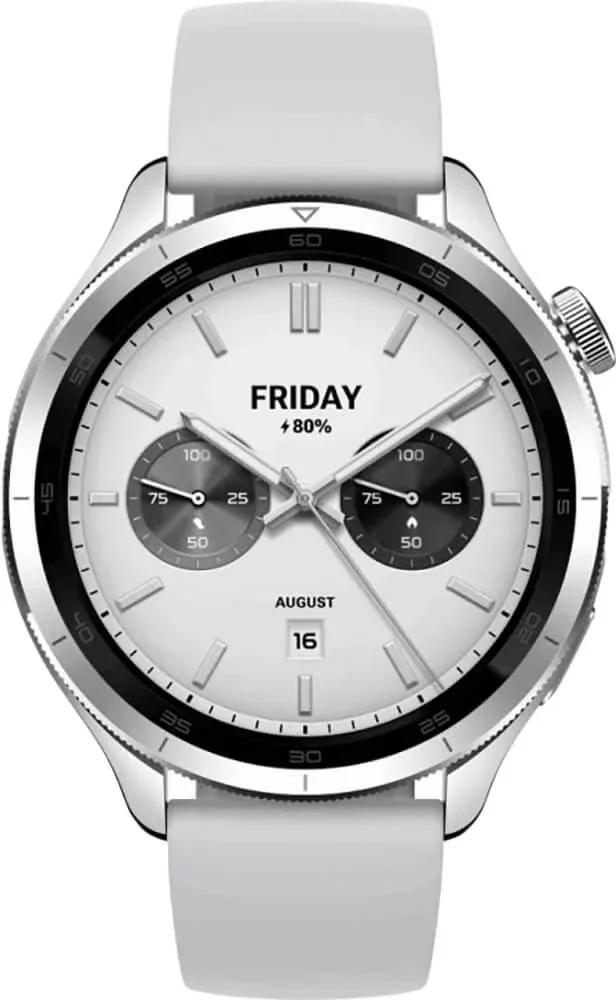 Смарт-часы Xiaomi Watch S4 47мм 1.43 AMOLED корп.серебристый рем.серый BHR9197GL - фото 2