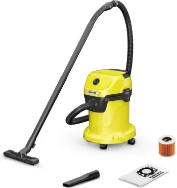Строительный пылесос Karcher WD 3 V-17/4/20 1000Вт уборка: сухая/влажная/выдув/сбор воды желтый - фото 6