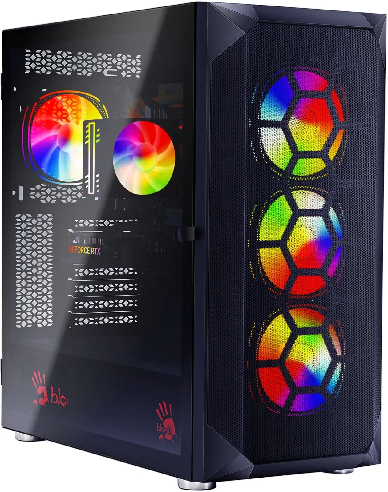 ПК Bloody BD-PC CB76C2 MT i5 13400F 2.5 32Gb SSD1Tb RTX4060 8Gb Windows 11 Home 64 GbitEth 650W черный RUS 2085996 - фото 2