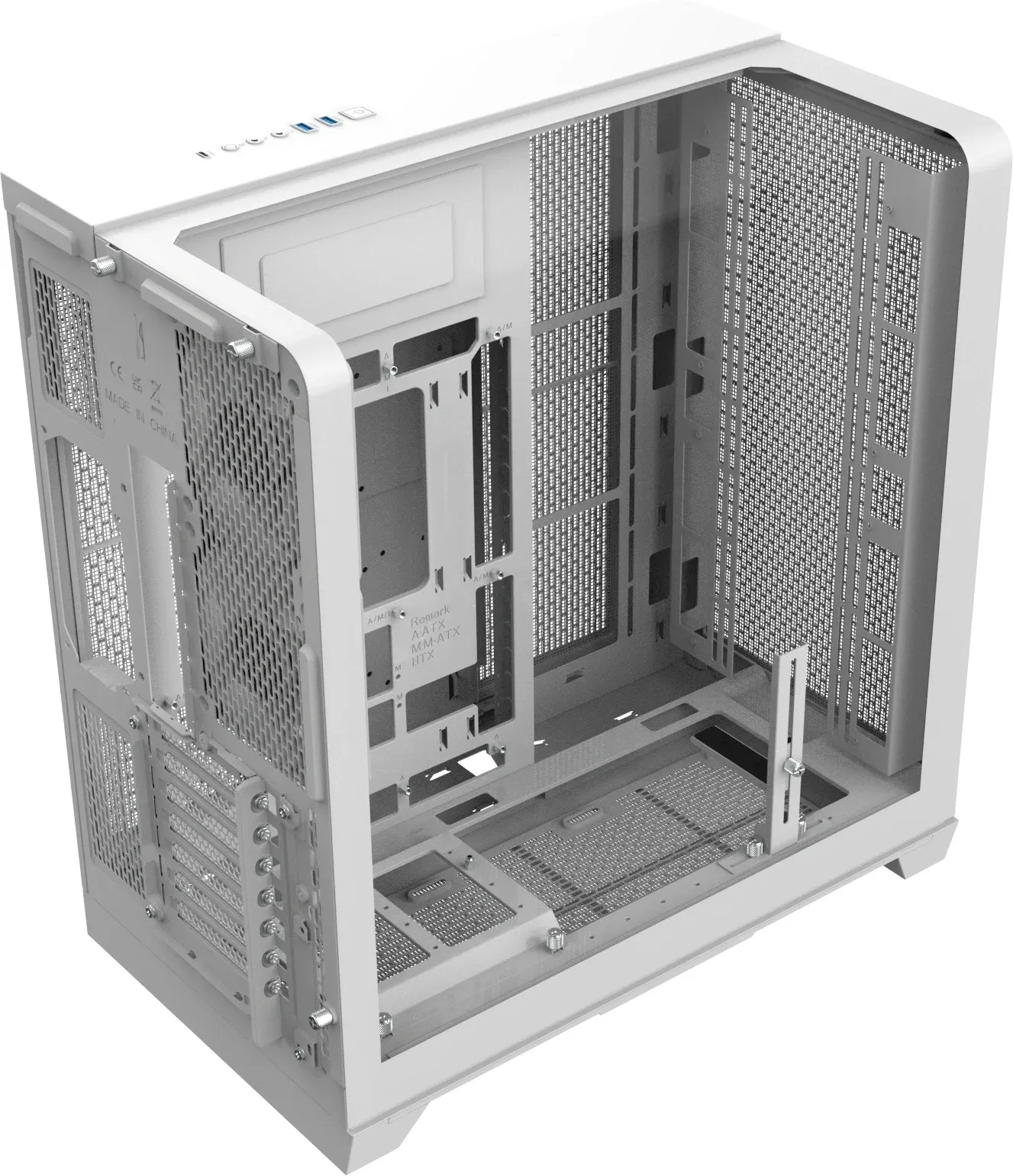 Корпус Thermaltake View 390 Air белый без БП ATX 9x120mm 2x140mm 2x200mm 2xUSB3.0 audio bott PSU - фото 4