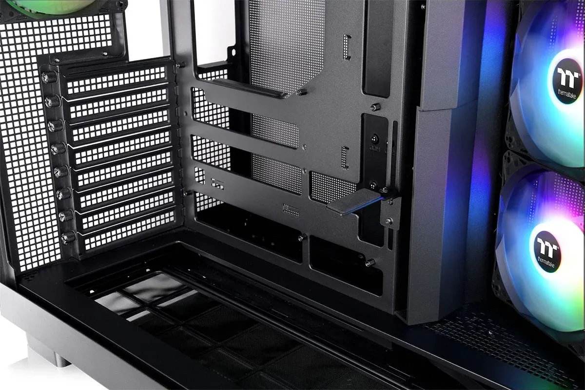 Корпус Thermaltake View 380 XL TG черный без БП ATX 5x120mm 2x140mm 2xUSB3.0 audio bott PSU - фото 3