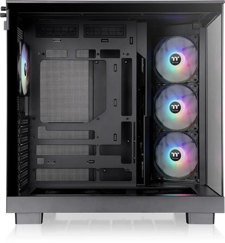 Корпус Thermaltake View 380 XL TG черный без БП ATX 5x120mm 2x140mm 2xUSB3.0 audio bott PSU - фото 7