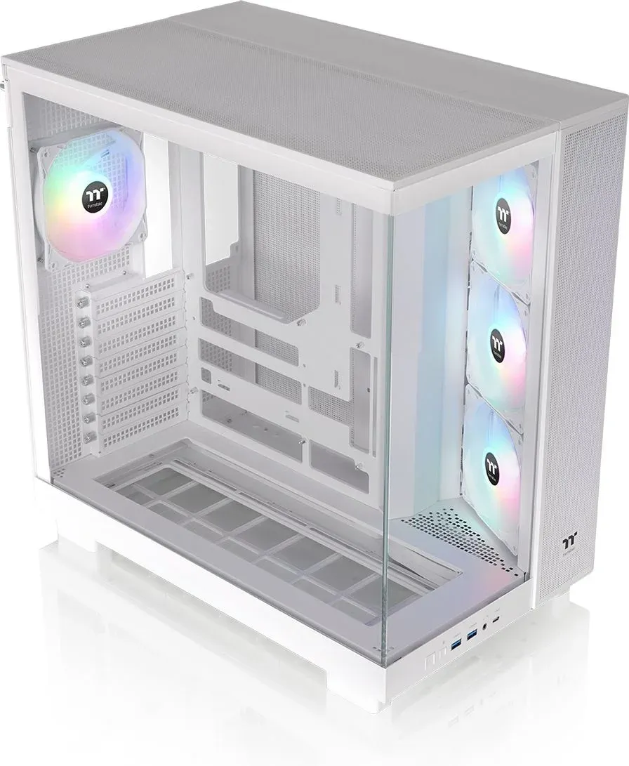 Корпус Thermaltake View 380 XL TG ARGB белый без БП ATX 5x120mm 2x140mm 2xUSB3.0 audio bott PSU - фото 4
