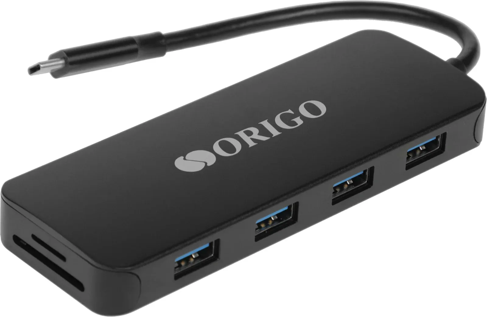 Разветвитель USB 3.0 Origo OU3390SNPD 4порт. черный OU3390SNPD/B1 - фото 2