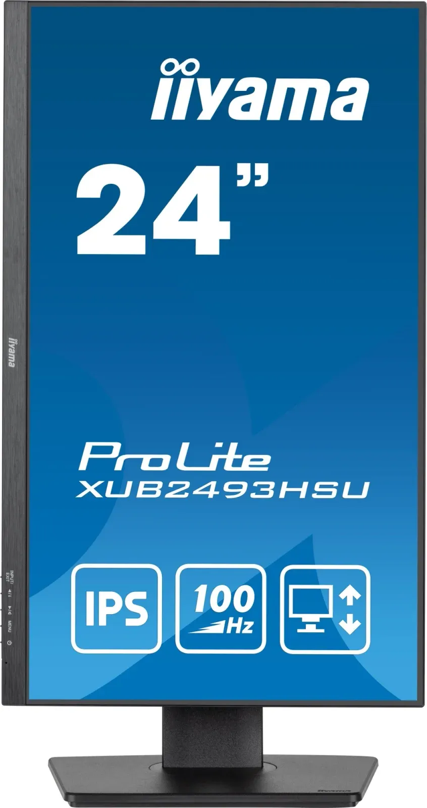 Монитор Iiyama 23.8 ProLite XUB2493HSU-B7 черный IPS LED 16:9 HDMI M/M матовая HAS Piv 300cd 178гр/178гр 1920x1080 100Hz DP FHD USB 4.6кг - фото 2