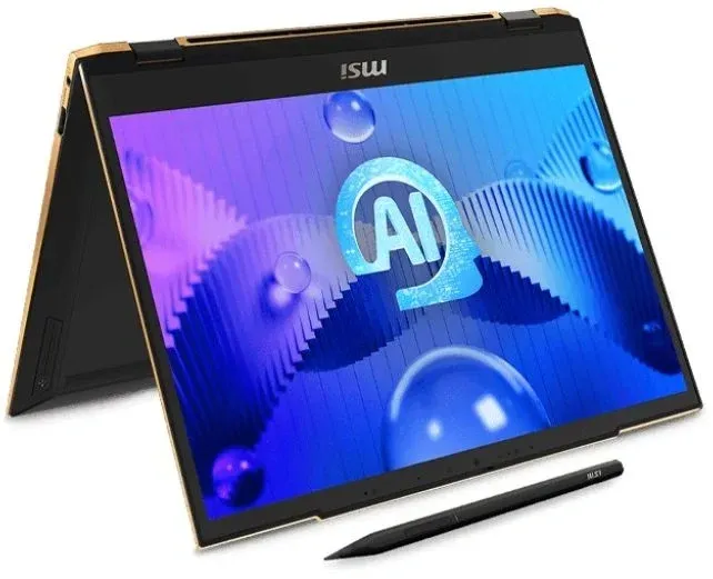 Ноутбук MSI Summit E13 AI Evo A1MTG-001US Core Ultra 7 155H 16Gb SSD1Tb Intel Arc 13.3 IPS Touch FHD+ 1920x1200 Windows 11 Home Multi Language black WiFi BT Cam 9S7-13P411-001 - фото 5