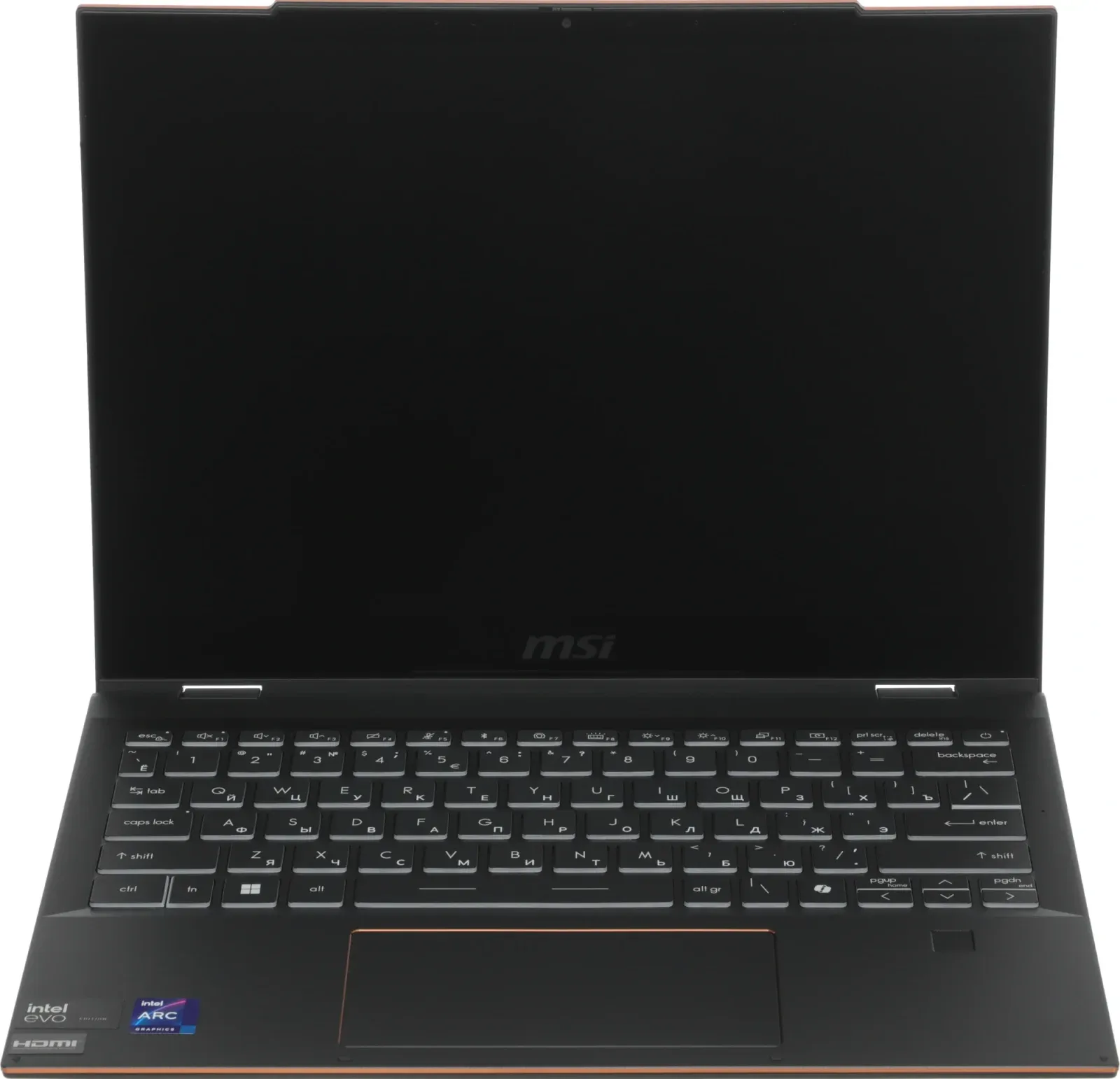 Ноутбук MSI Summit E13 AI Evo A1MTG-001US Core Ultra 7 155H 16Gb SSD1Tb Intel Arc 13.3 IPS Touch FHD+ 1920x1200 Windows 11 Home Multi Language black WiFi BT Cam 9S7-13P411-001 - фото 7