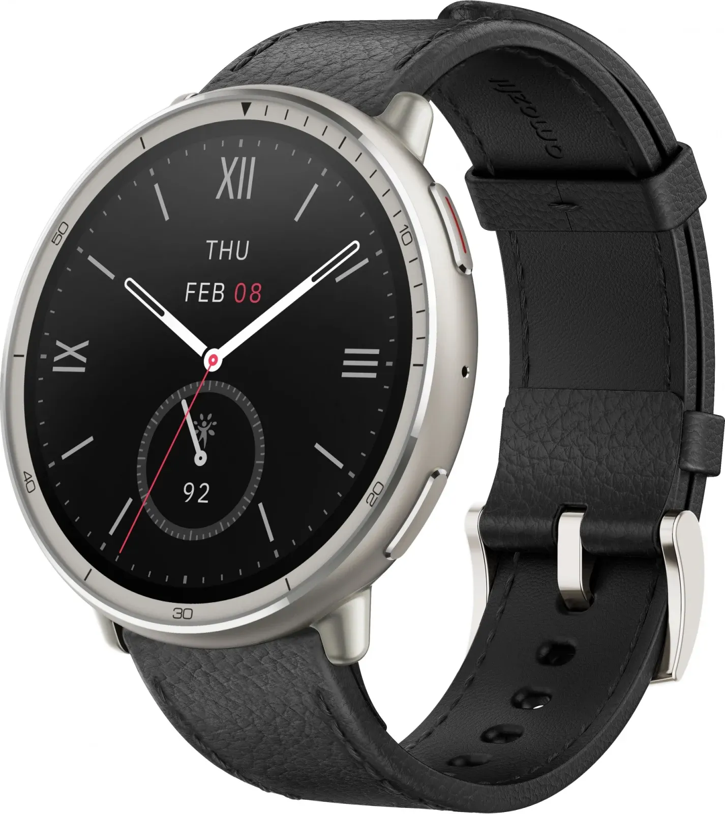 Смарт-часы Amazfit Active 2R Premium A2437 43.9мм 1.32 AMOLED корп.серебристый рем.черный разм.брасл.:150-210мм 6970100377569 - фото 2