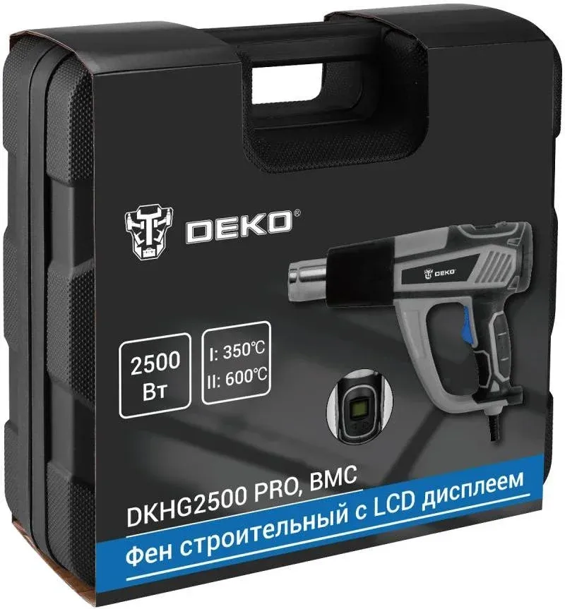 Технический фен Deko DKHG2500 PRO 2500Вт темп.350/600С 085-1078 - фото 8