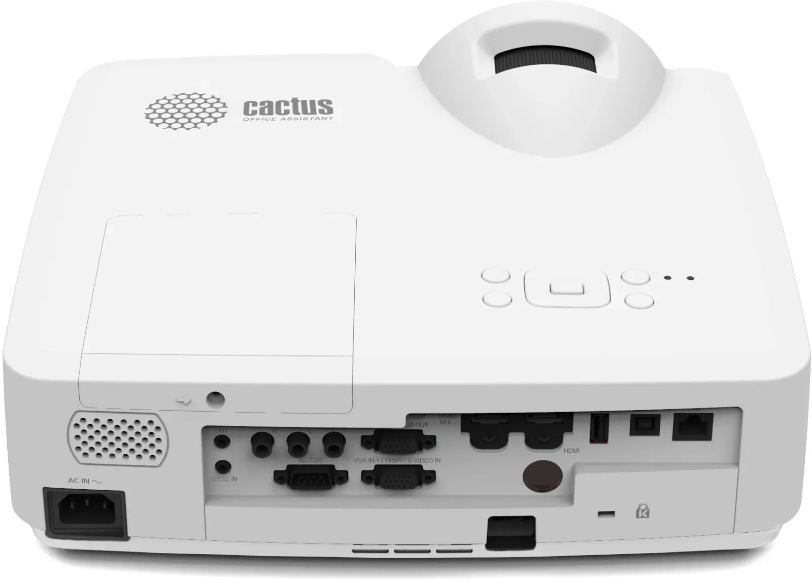 Проектор Cactus Bright CS-V1.WT 3LCD 64000Lm LS 4000Lm ANSI 1024x768 30000:1 ресурс лампы:10000часов 1xUSB typeA 1xUSB typeB 2xHDMI 4кг, белый - фото 6