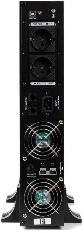 Источник бесперебойного питания Бастион 3000-Rack-In-4X9 2100Вт 3000ВА черный - фото 4