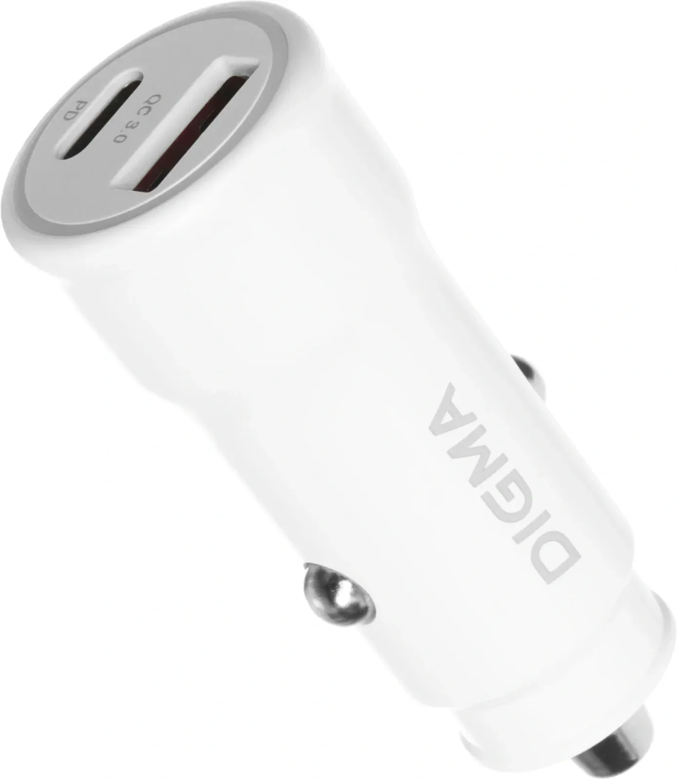 Автомобильное зар./устр. Digma DGC2С 20W 3A PD+QC USB-C/USB-A белый DGC2C0HX12WH - фото 4