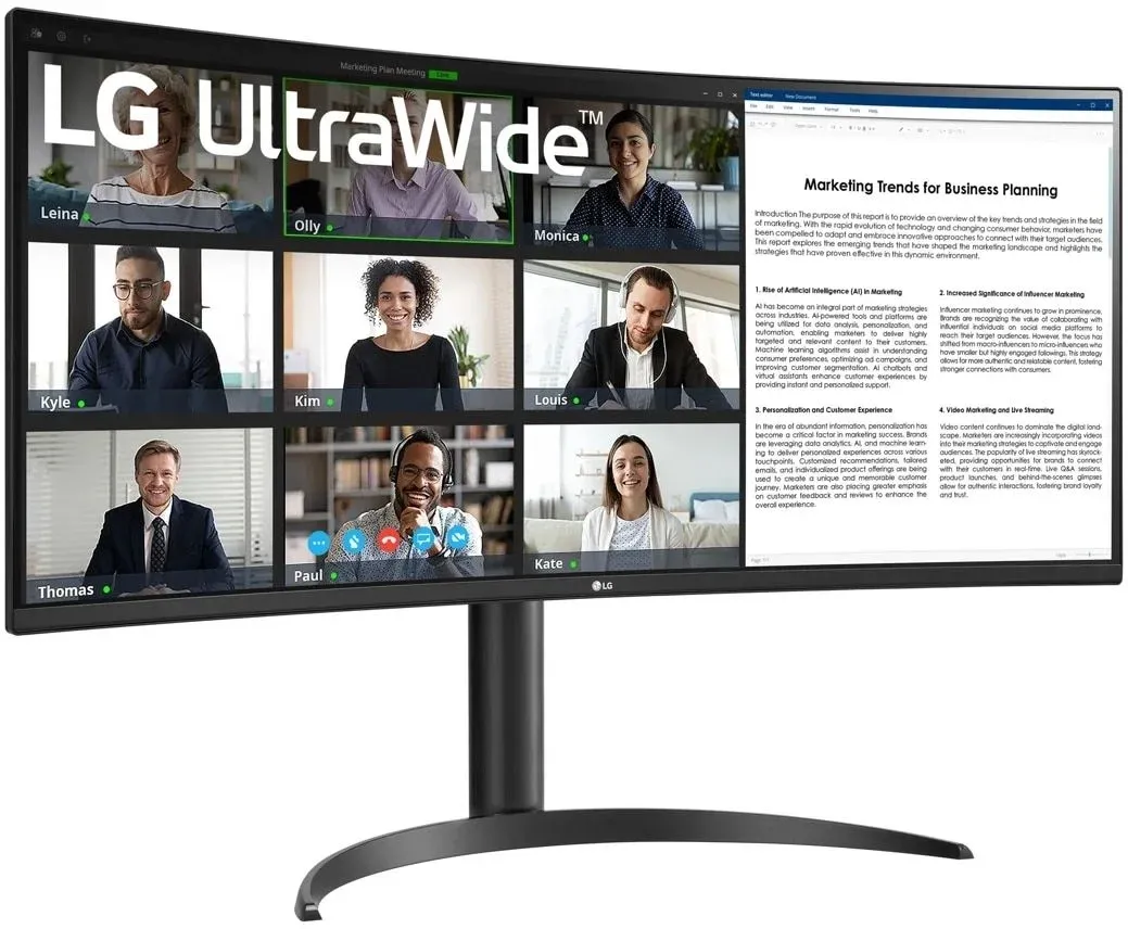 Мониторы ЖК LG 34WR55QK-B - фото 2