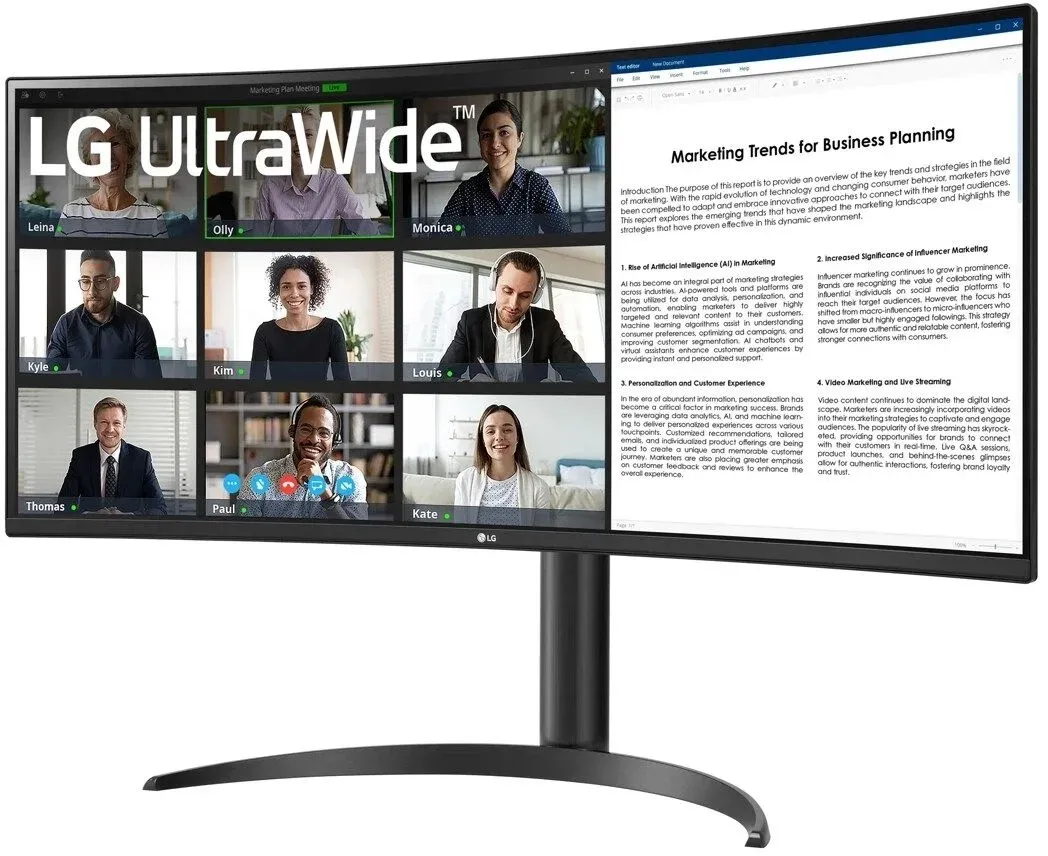 Мониторы ЖК LG 34WR55QK-B - фото 3