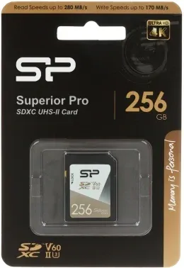Флеш карта SDXC 256GB Silicon Power SP256GBSDXJV6V10 Superior w/o adapter - фото 7