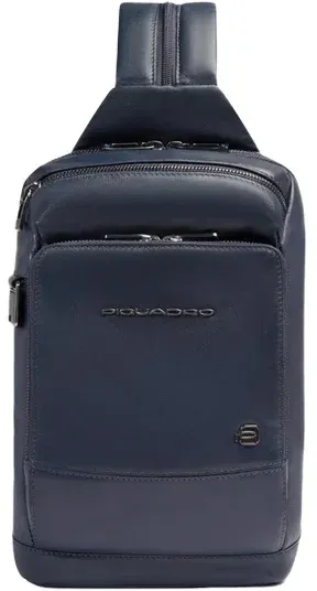 Рюкзак слинг мужской Piquadro Philip CA6790W136/BLU синий натур.кожа - фото 7