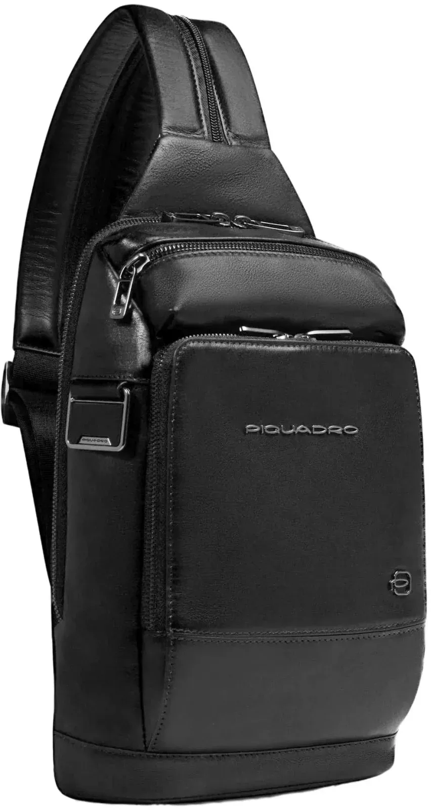 Рюкзак слинг мужской Piquadro Philip CA6790W136/N черный натур.кожа - фото 2