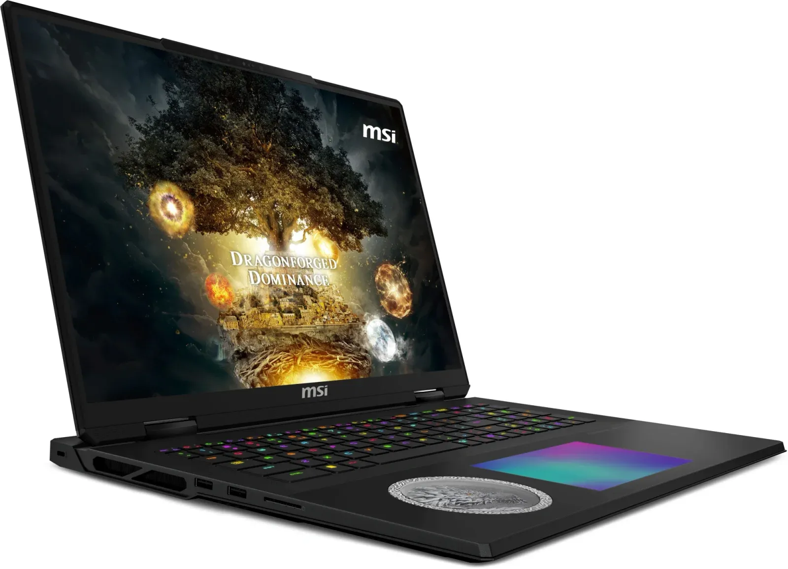 Ноутбук MSI Titan Dragon Edition 18 HX AI A2XWJG-205RU Core Ultra 9 285HX 64Gb SSD4Tb NVIDIA GeForce RTX 5090 24Gb 18 IPS UHD+ 3840x2400 Windows 11 Home black WiFi BT Cam 9S7-1824A5-205 - фото 2