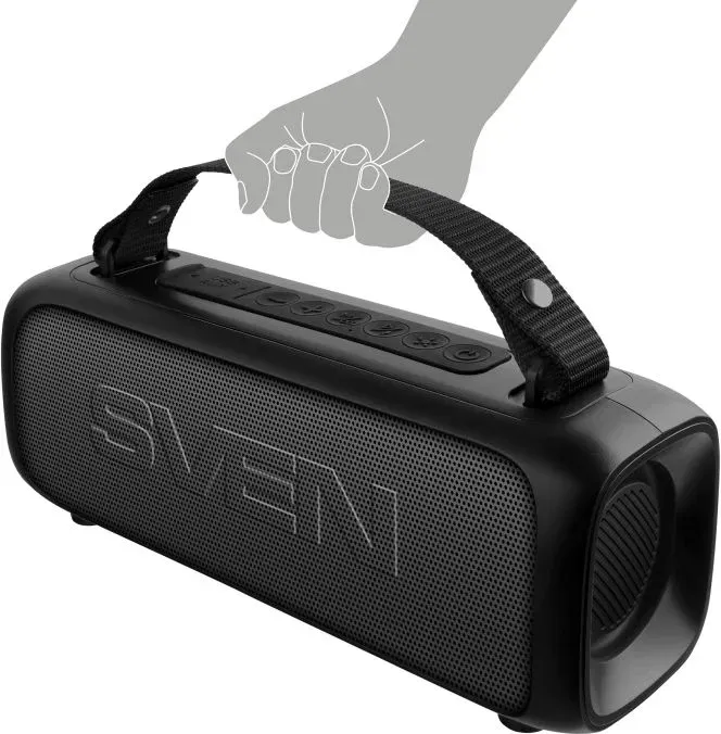 Колонка порт. Sven PS-235 черный 12W 2.0 BT 1500mAh SV-022075 - фото 8