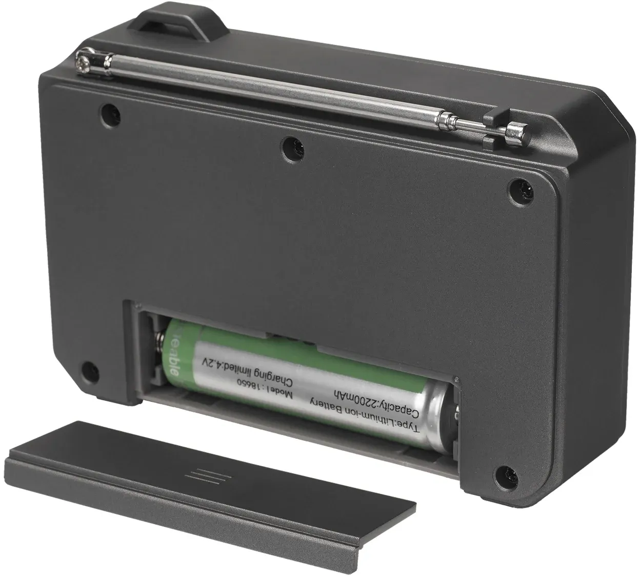 Радиоприемник портативный Ritmix RPR-010 серый USB microSD - фото 4