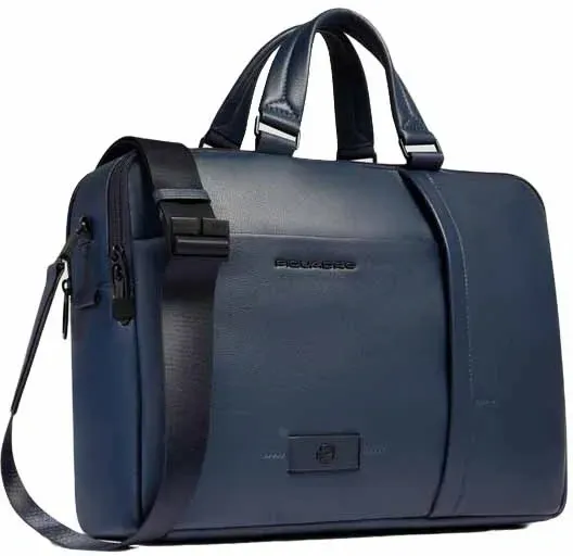 Деловая сумка мужская Piquadro Russel CA6026W137/BLU с отделением для ноутбука 15.6 синяя натур.кожа - фото 2