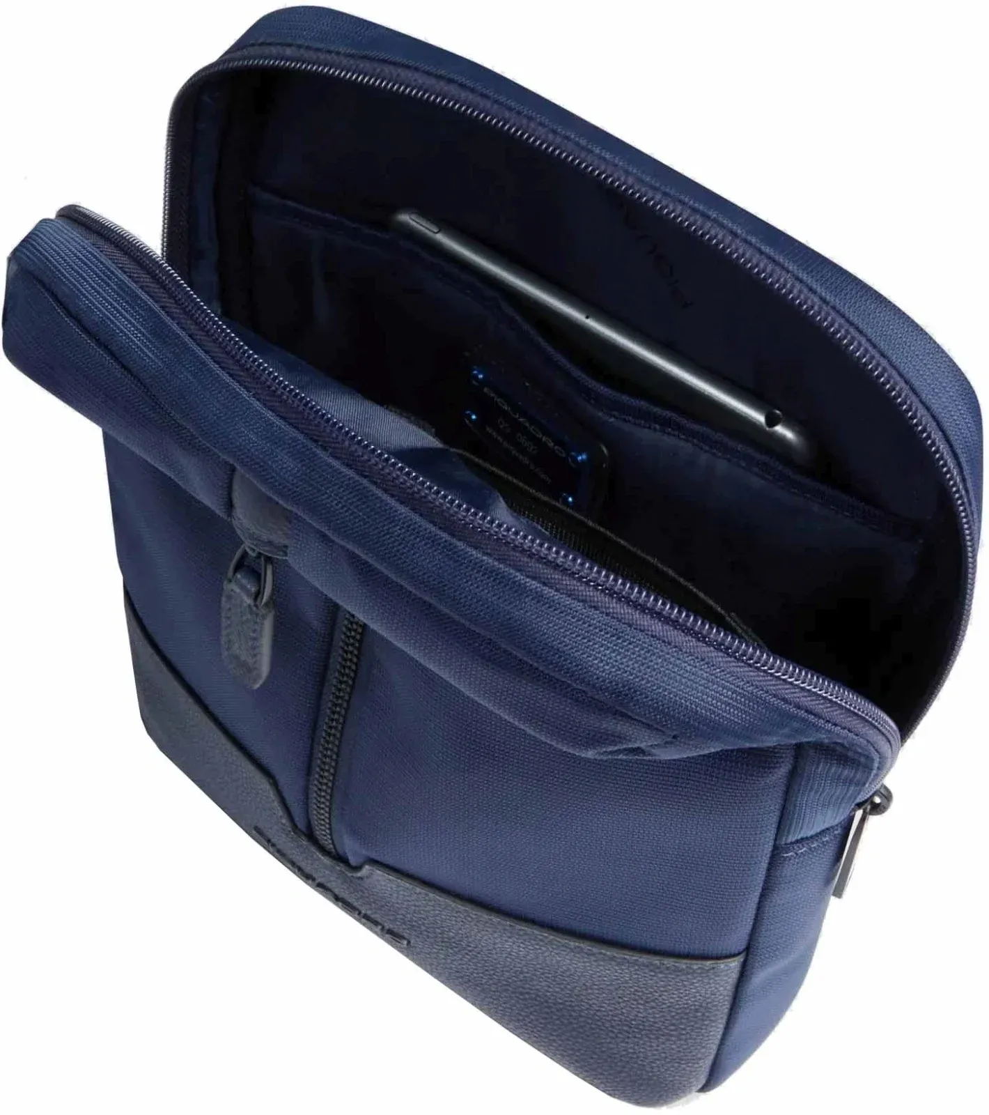 Сумка мужская Piquadro Marcel CA1816W138/BLU синяя натур.кожа/нейлон - фото 4