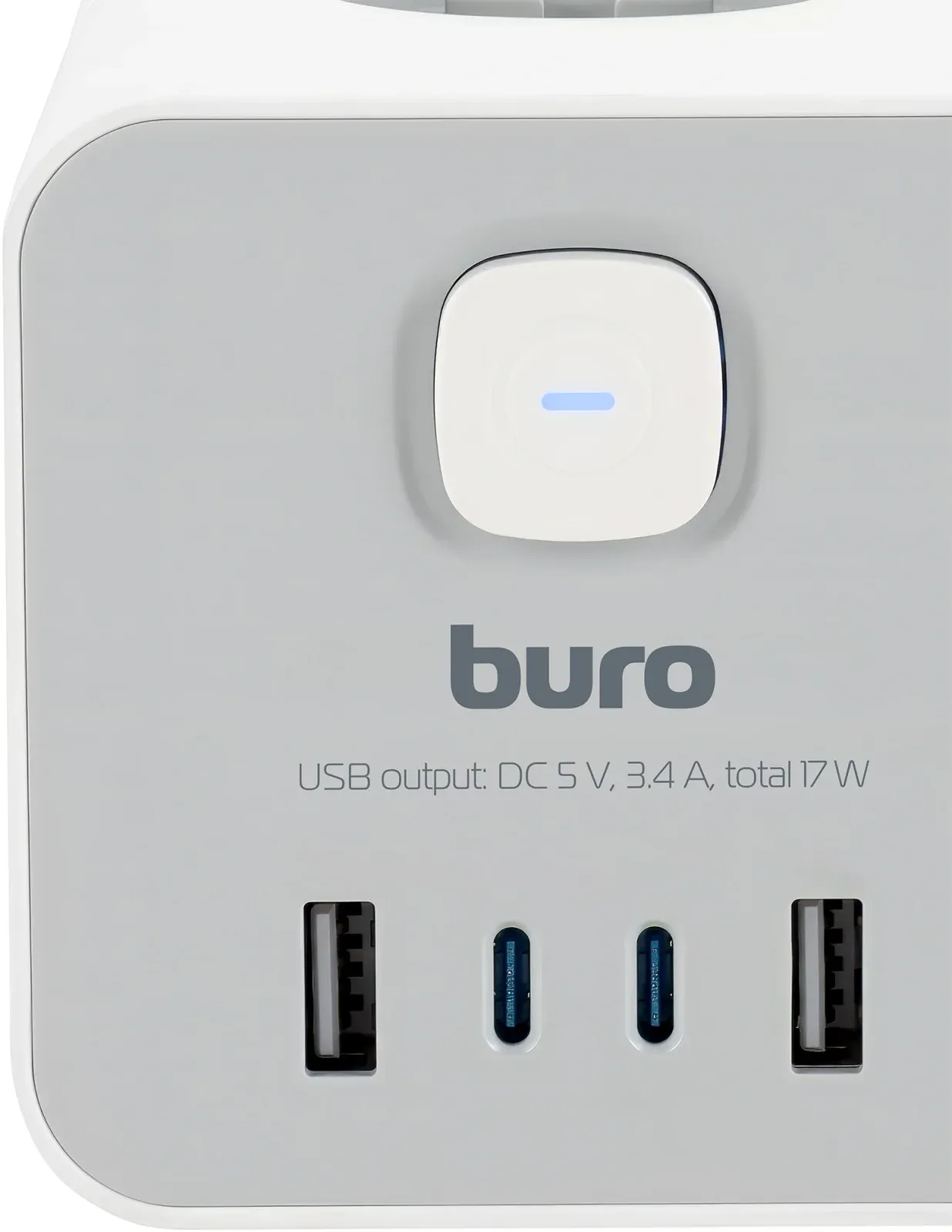 Аксессуары BURO BU-PTE4.1UC-W белый - фото 4