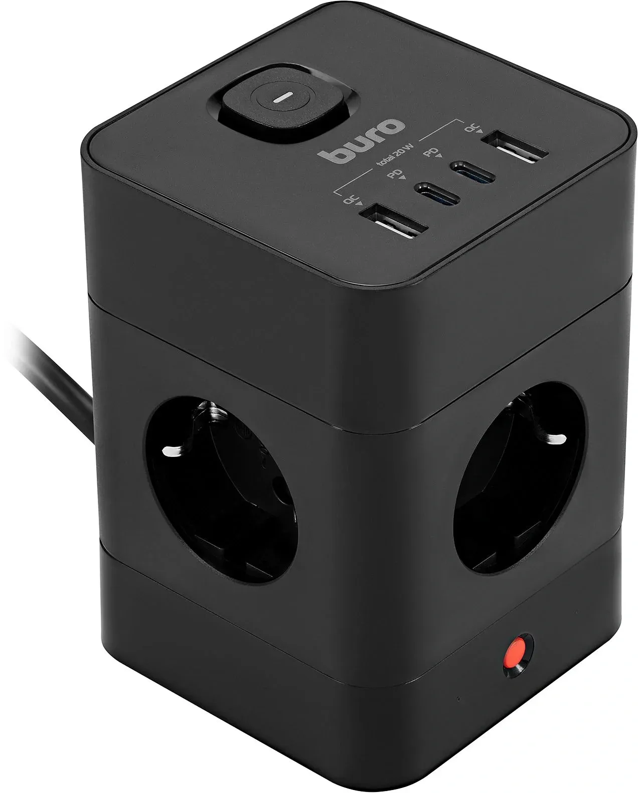 Аксессуары BURO BU-PTE4.1UC-Plus-B черный - фото 2