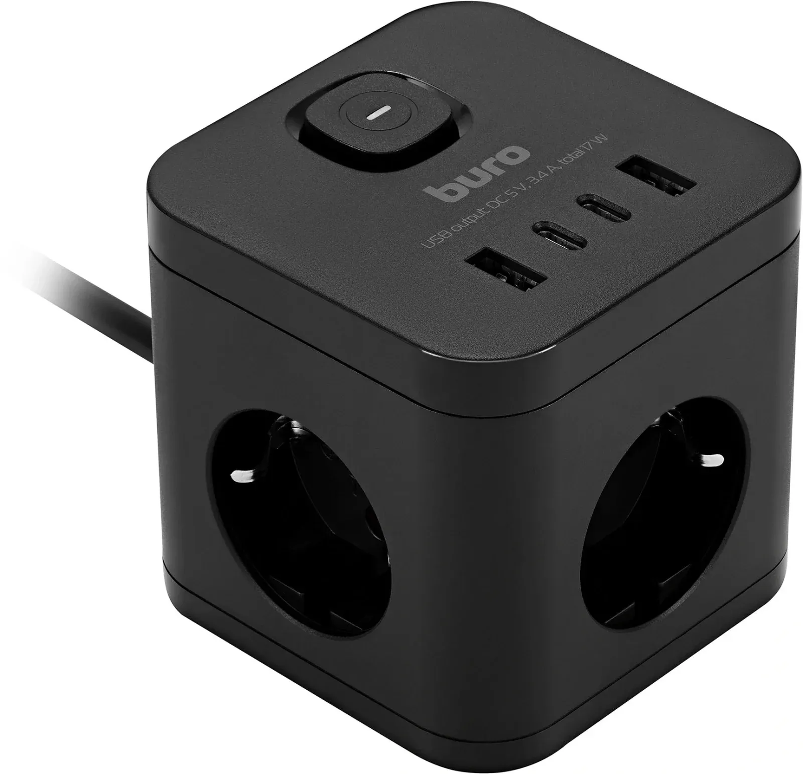 Аксессуары BURO BU-PC3.1UС-B черный - фото 2