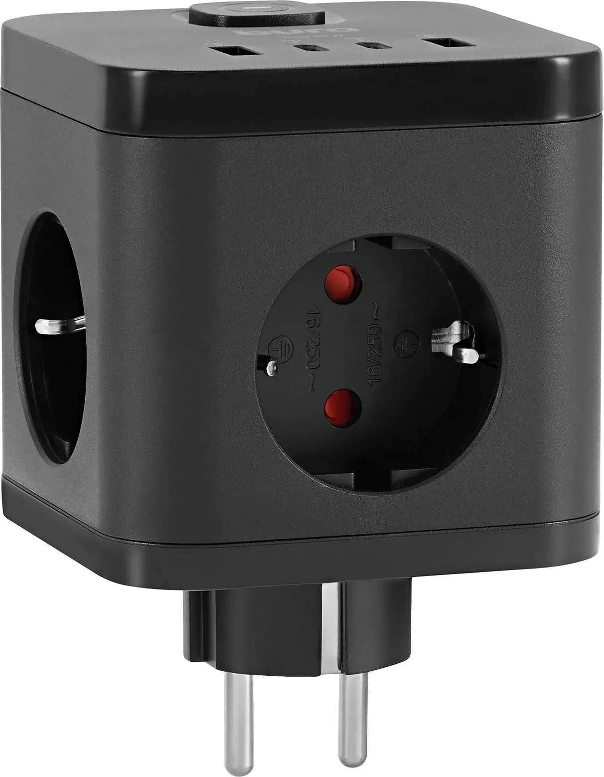 Сетевой разветвитель Buro BU-PW3UC-Plus-B 3 розетки черный коробка - фото 7