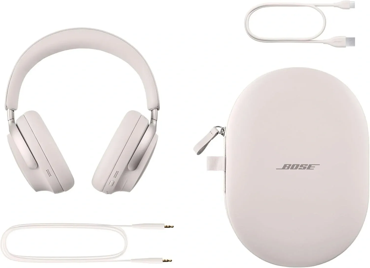 Гарнитура накладные Bose QuietComfort Ultra 1.2м белый беспроводные bluetooth оголовье 880066-0200 - фото 4